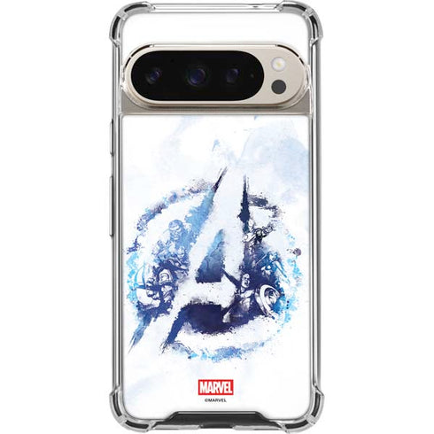 Marvel Avengers Blue Logo Google Pixel 9/9 Pro Clear Case
